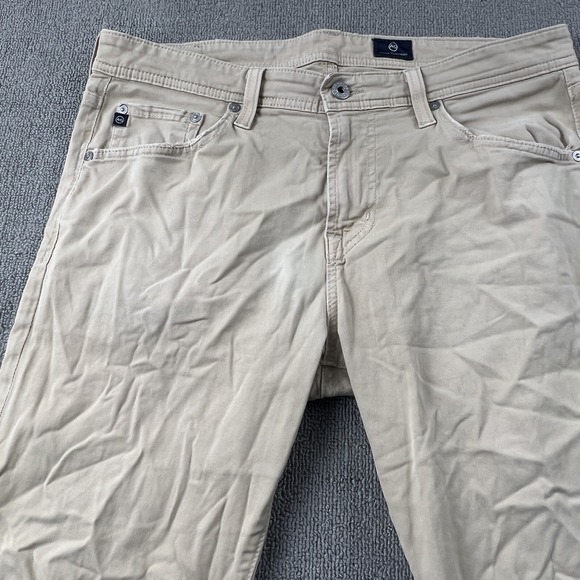 Adriano Goldschmied AG Pants Adult Size 33W 30L Tan Beige Jeans Casual Men's - Picture 4 of 13